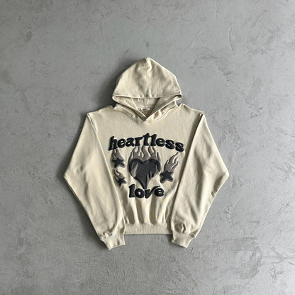 Sweat à capuche amour brisé sans cœur