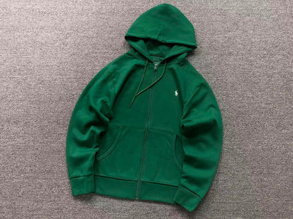 Felpa con cappuccio e zip basic Ralph Lauren