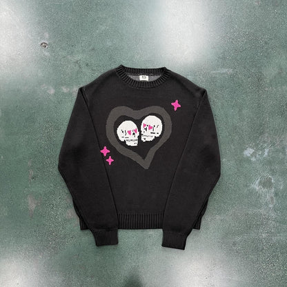 Pull Cœur-Crâne Cassé