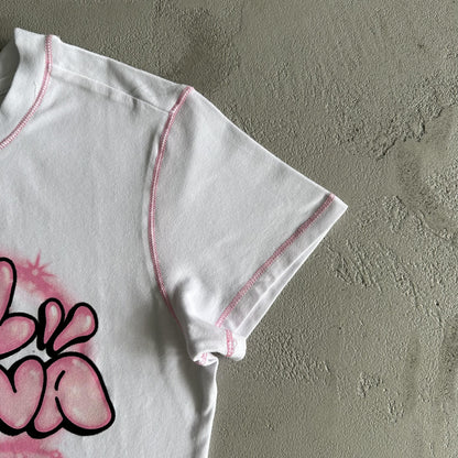 T-shirt court Synaworld pour femme