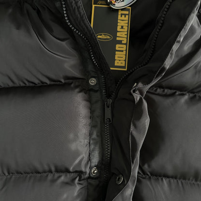 Veste Bolo Côtelé Noir Foncé
