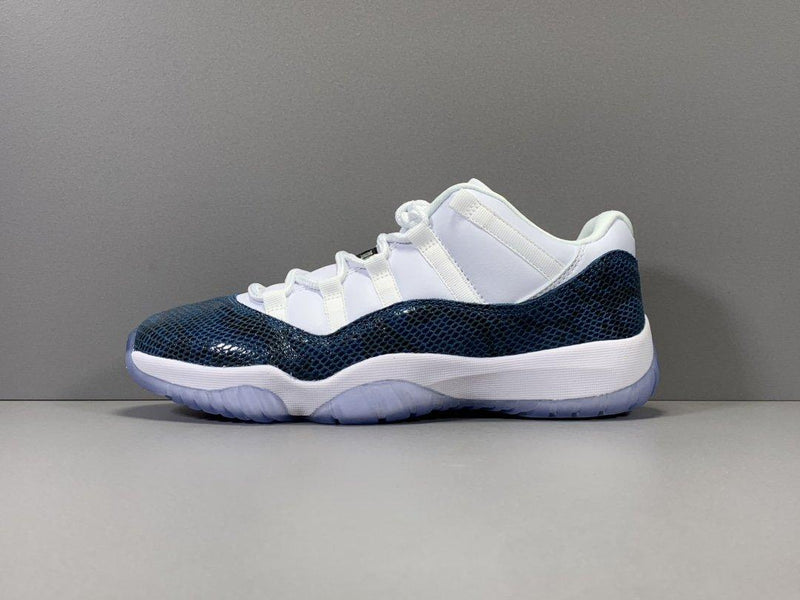 Jordan 11 Low "Navy Snakeskin"