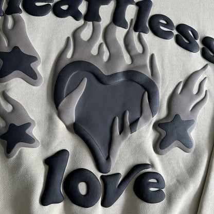 Sweat à capuche amour brisé sans cœur