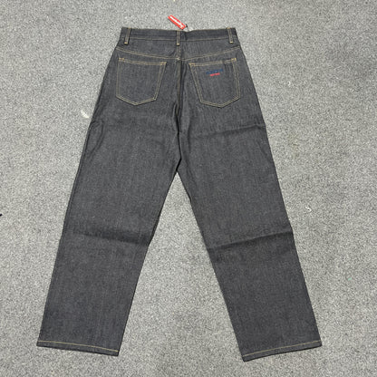 Supreme Baggy Jeans Fil de Cuivre Noir