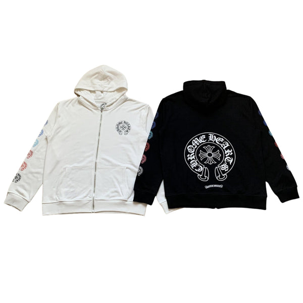 Sweat à capuche zippé Chrome Hearts