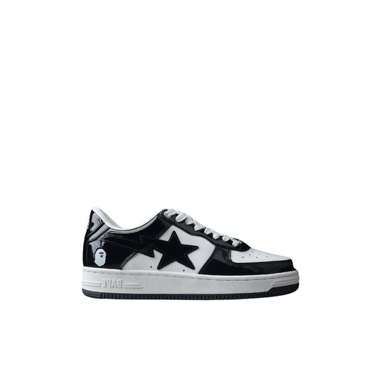 Bape Sta Cuir Verni Noir