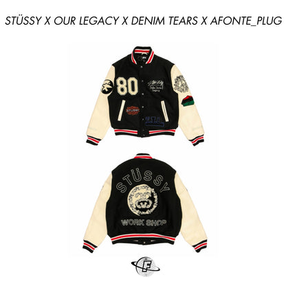 Veste universitaire Denim Tears x Stussy x Our Legacy