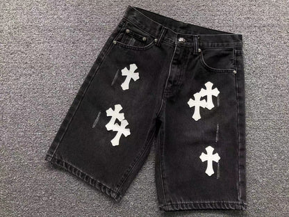 Shorts en jean Chrome Hearts