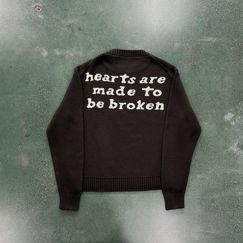 Broken Planet Skull Heart Sweater