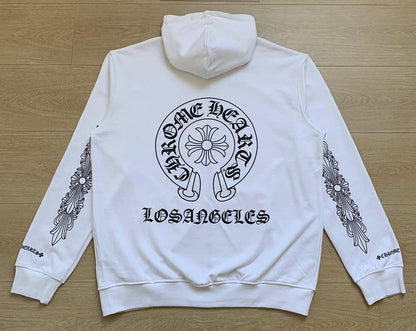Sweat à capuche zippé Chrome Hearts