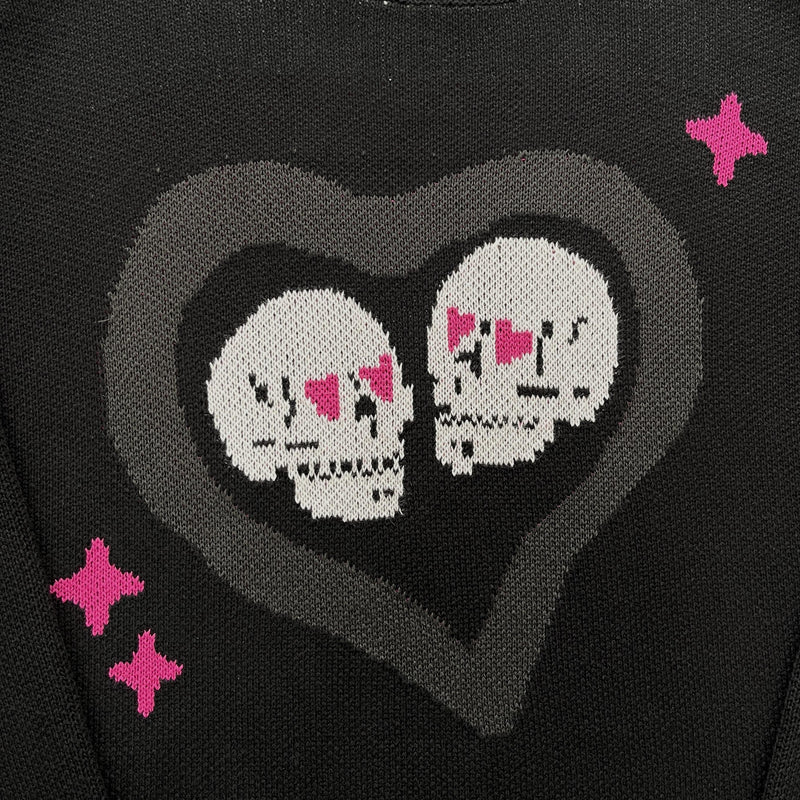 Broken Planet Skull Heart Sweater