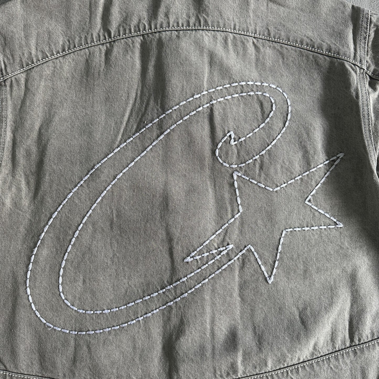 Corteiz Veste en Jean Gris