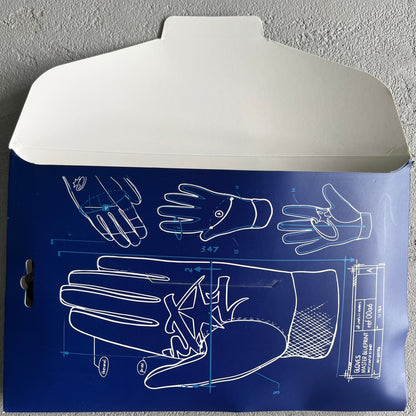 Gants en cuir noirs Corteiz
