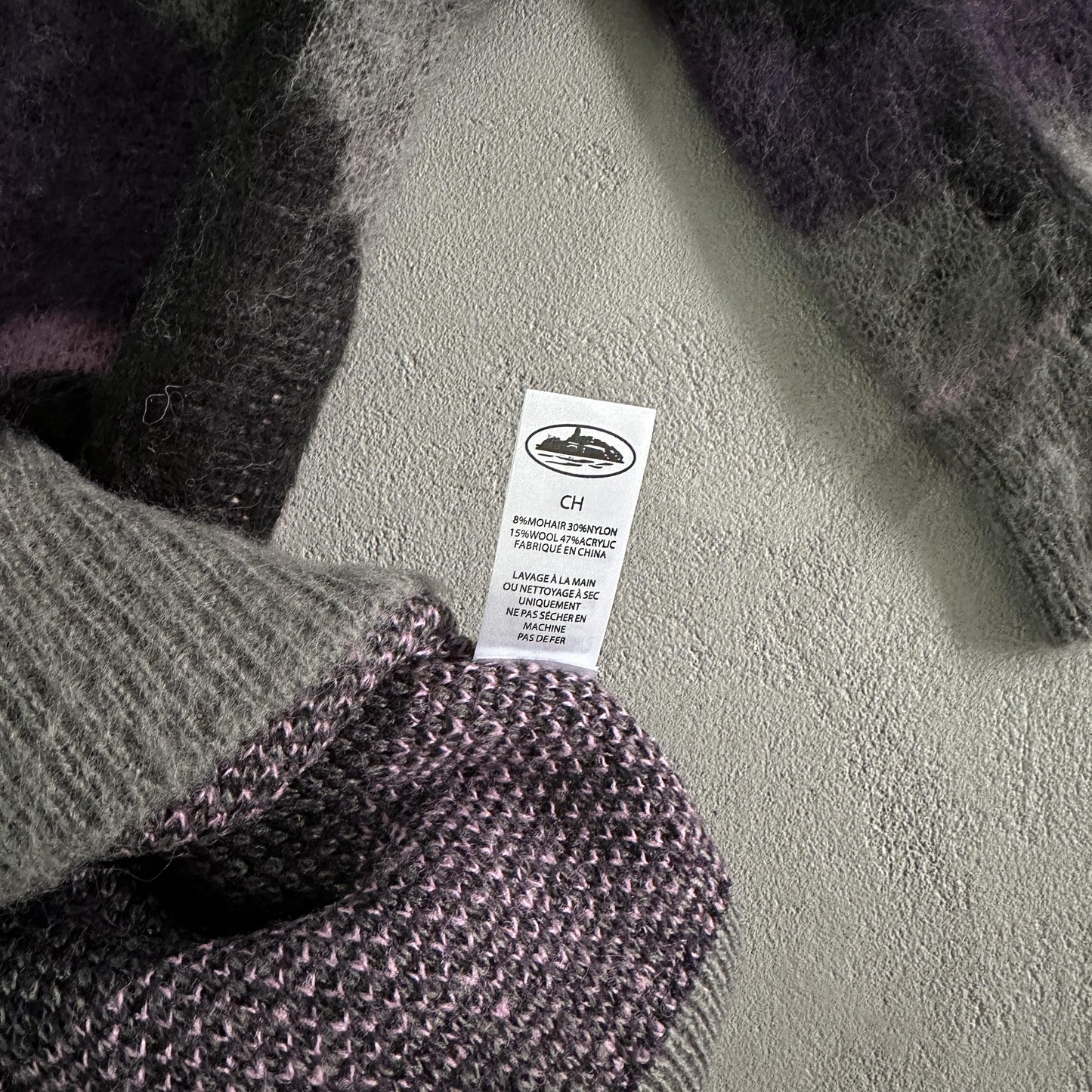 Corteiz Pull Mohair Camouflage violet