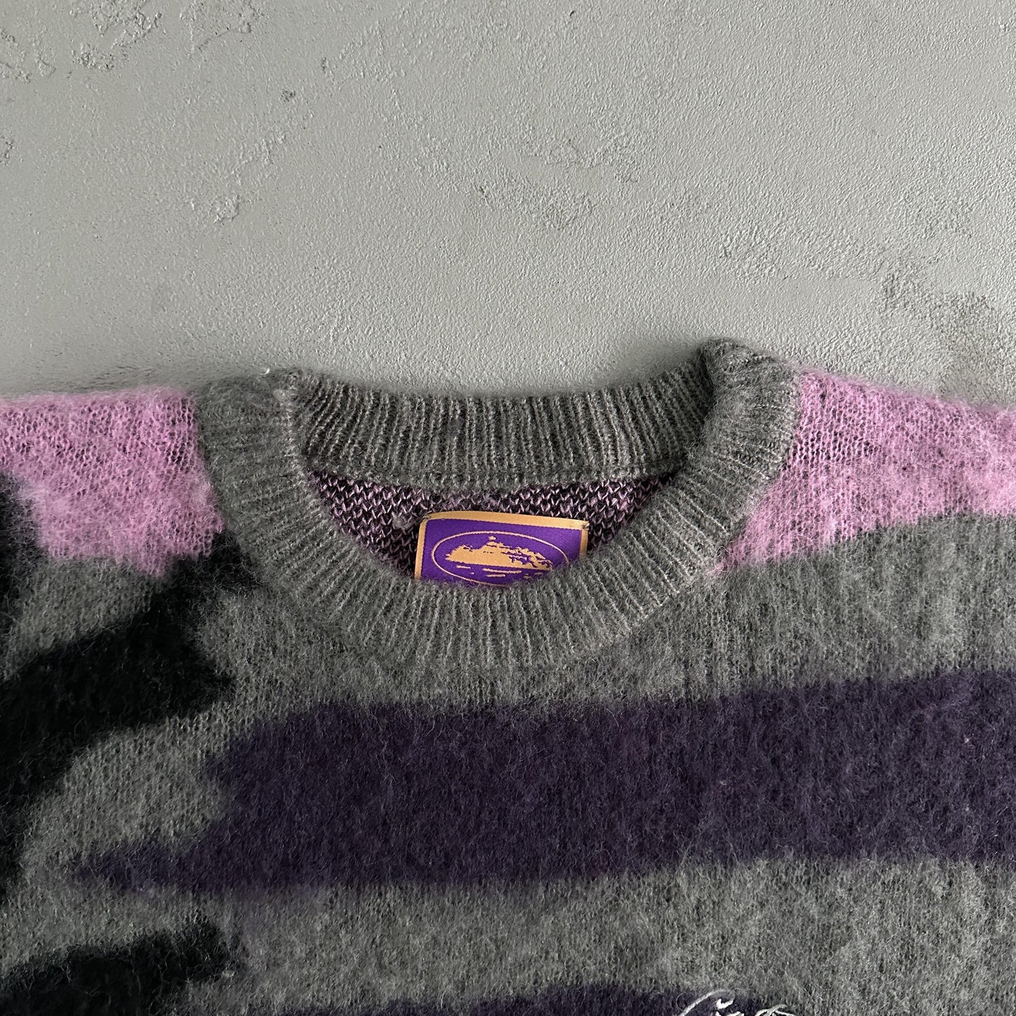 Corteiz Pull Mohair Camouflage violet