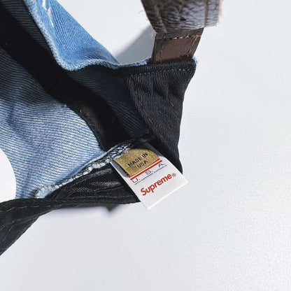 CASQUETTE EN JEAN DÉLAVÉ BUR x SUPREME