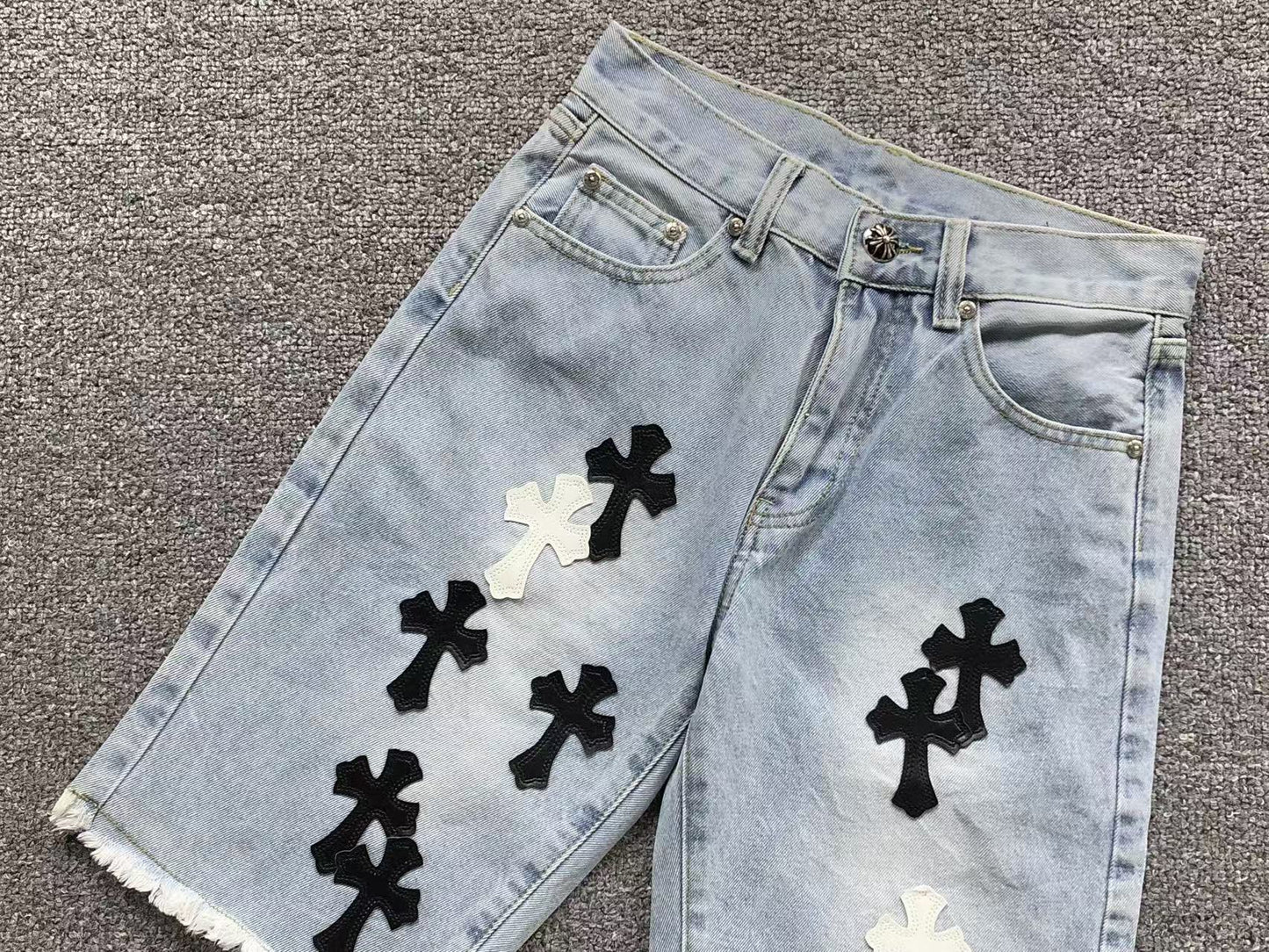 Short en jean Chrome Hearts
