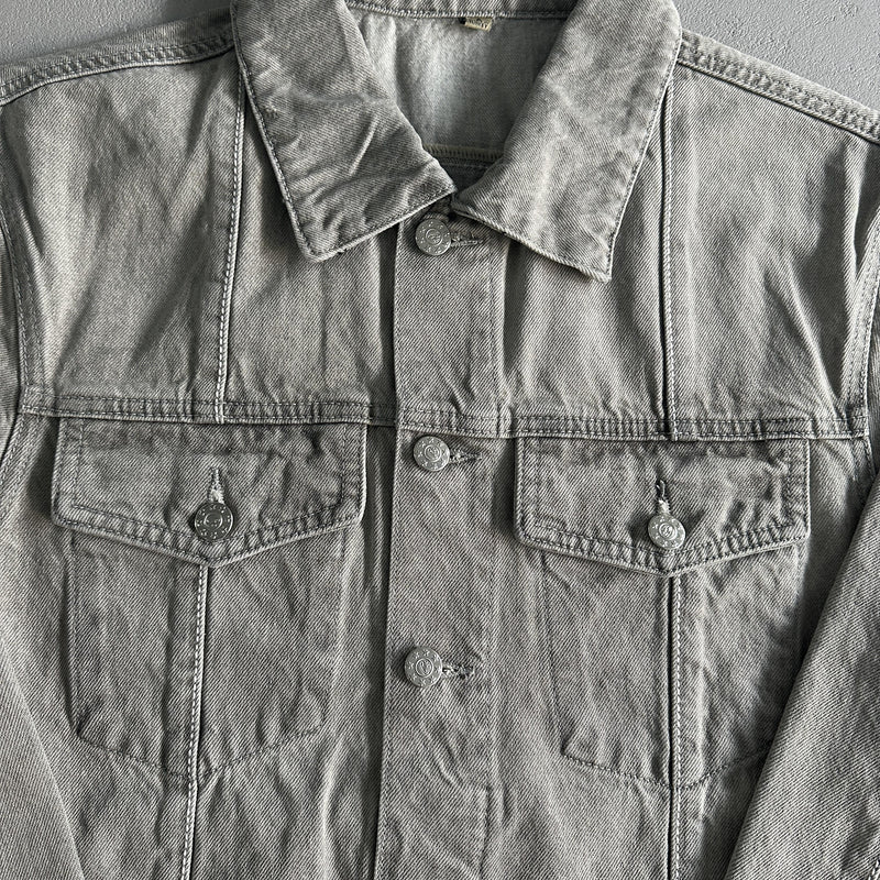 Corteiz Denim Jeans Jacket Grey