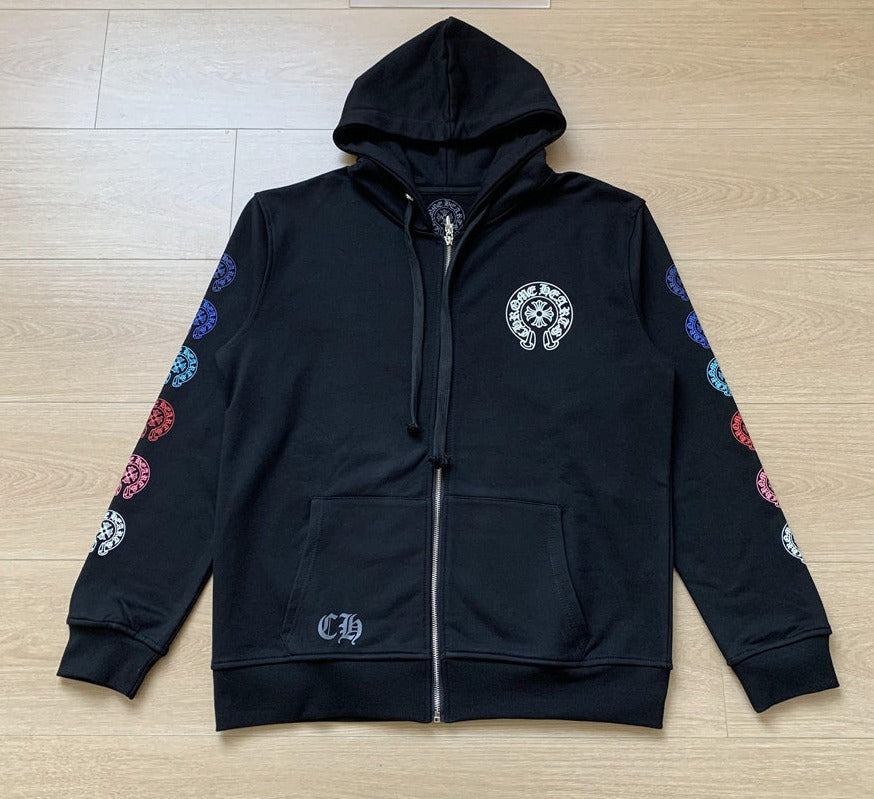 Sweat à capuche zippé Chrome Hearts
