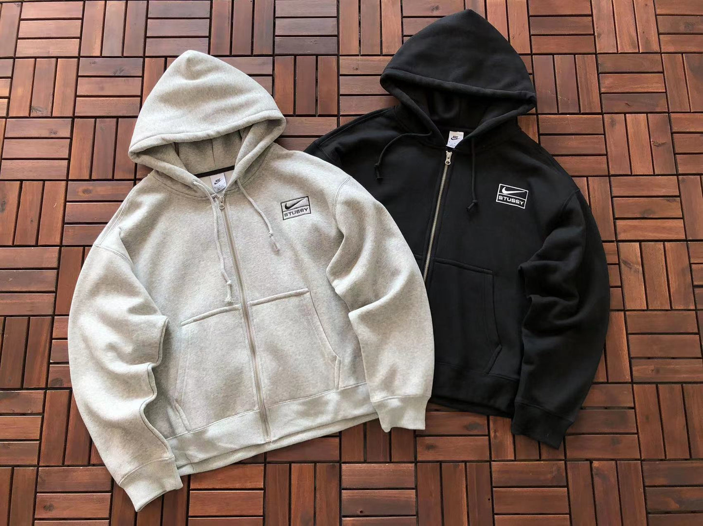 Sweat à capuche zippé Nike x Stussy
