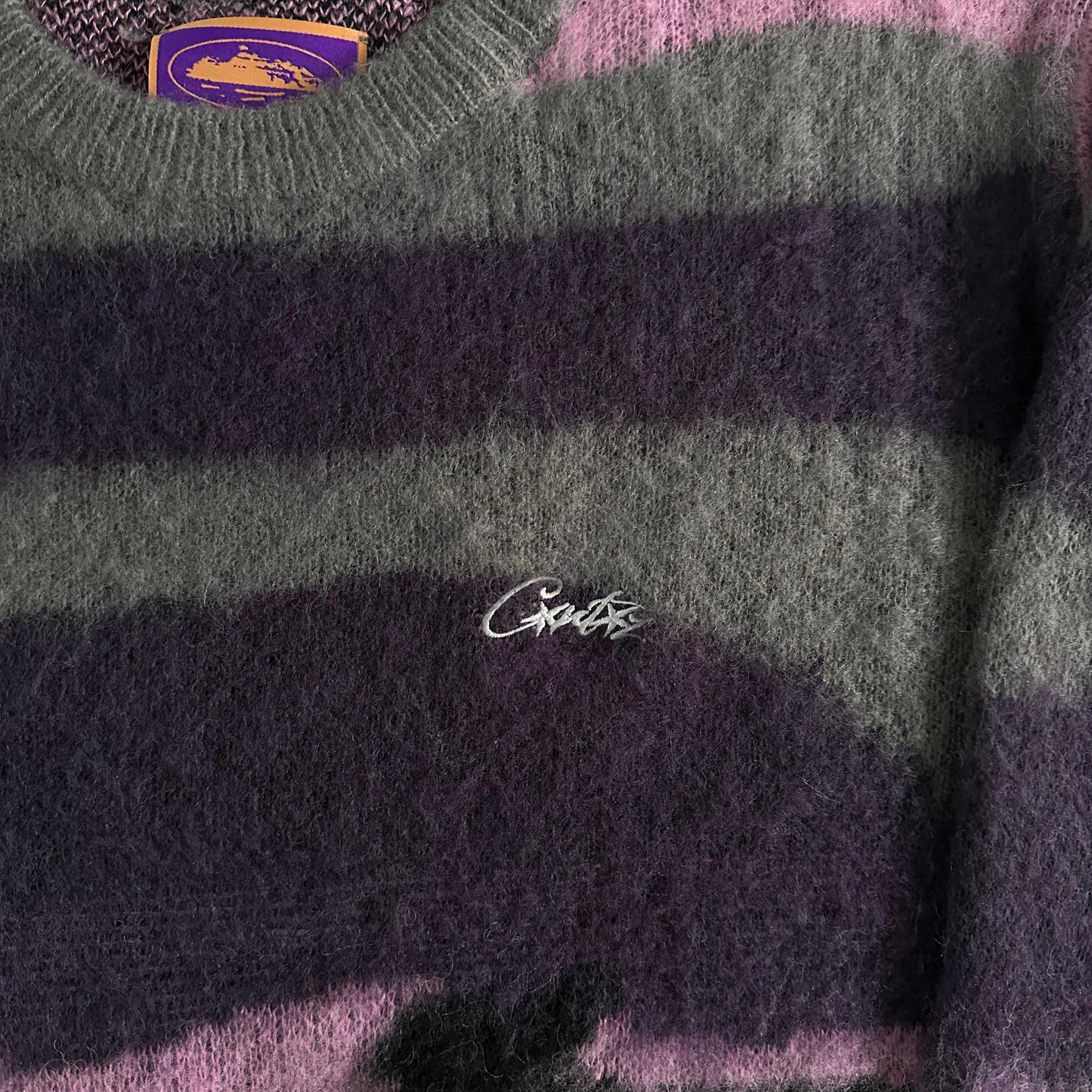 Corteiz Pull Mohair Camouflage violet