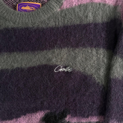 Corteiz Pull Mohair Camouflage violet