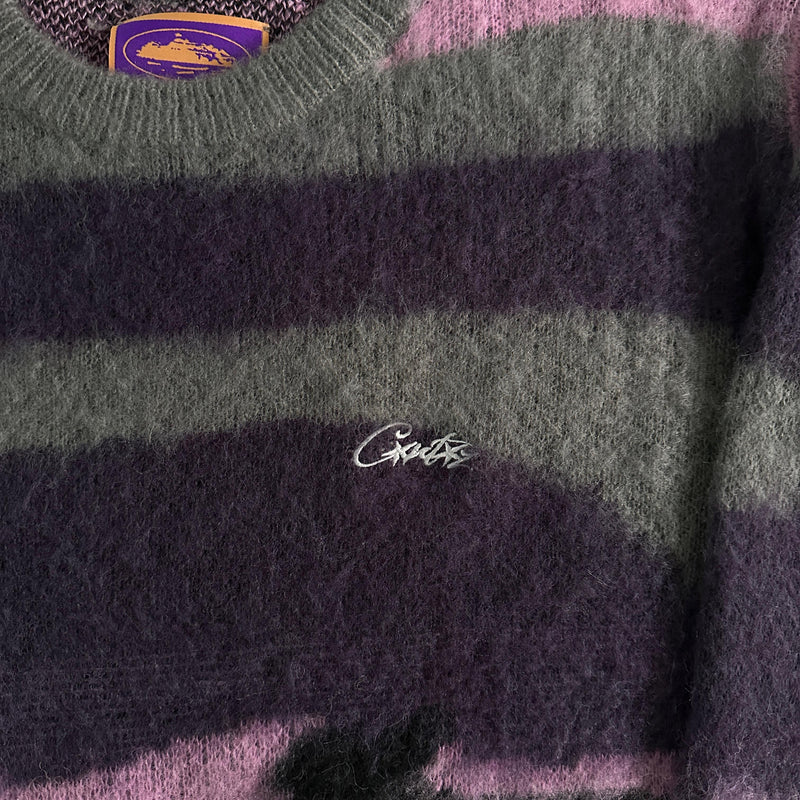 Corteiz Sweater Mohair Purple-camo