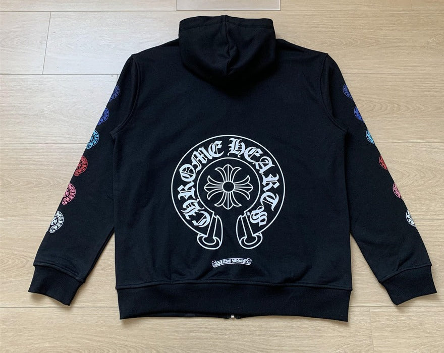 Sweat à capuche zippé Chrome Hearts