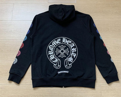 Sweat à capuche zippé Chrome Hearts