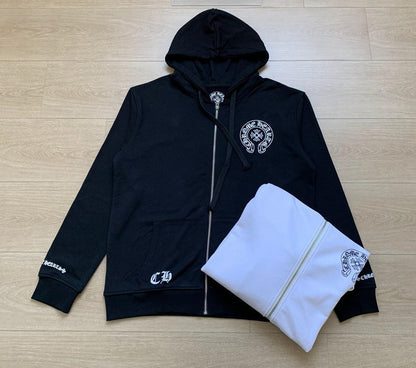 Sweat à capuche zippé Chrome Hearts