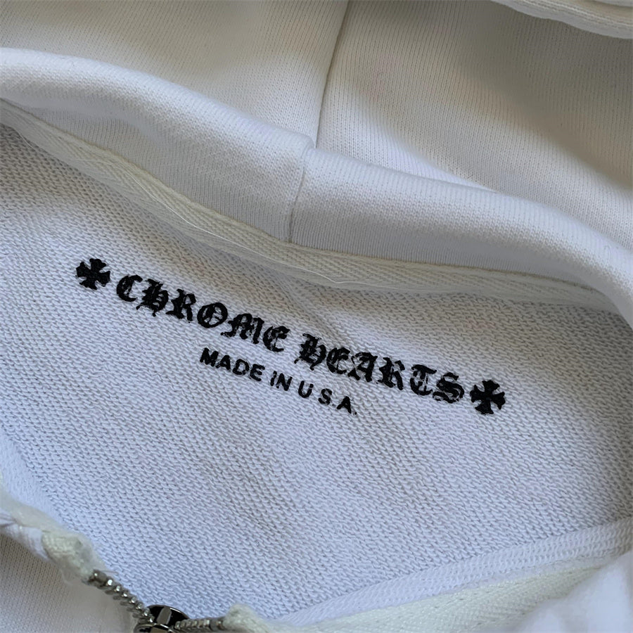 Sweat à capuche zippé Chrome Hearts