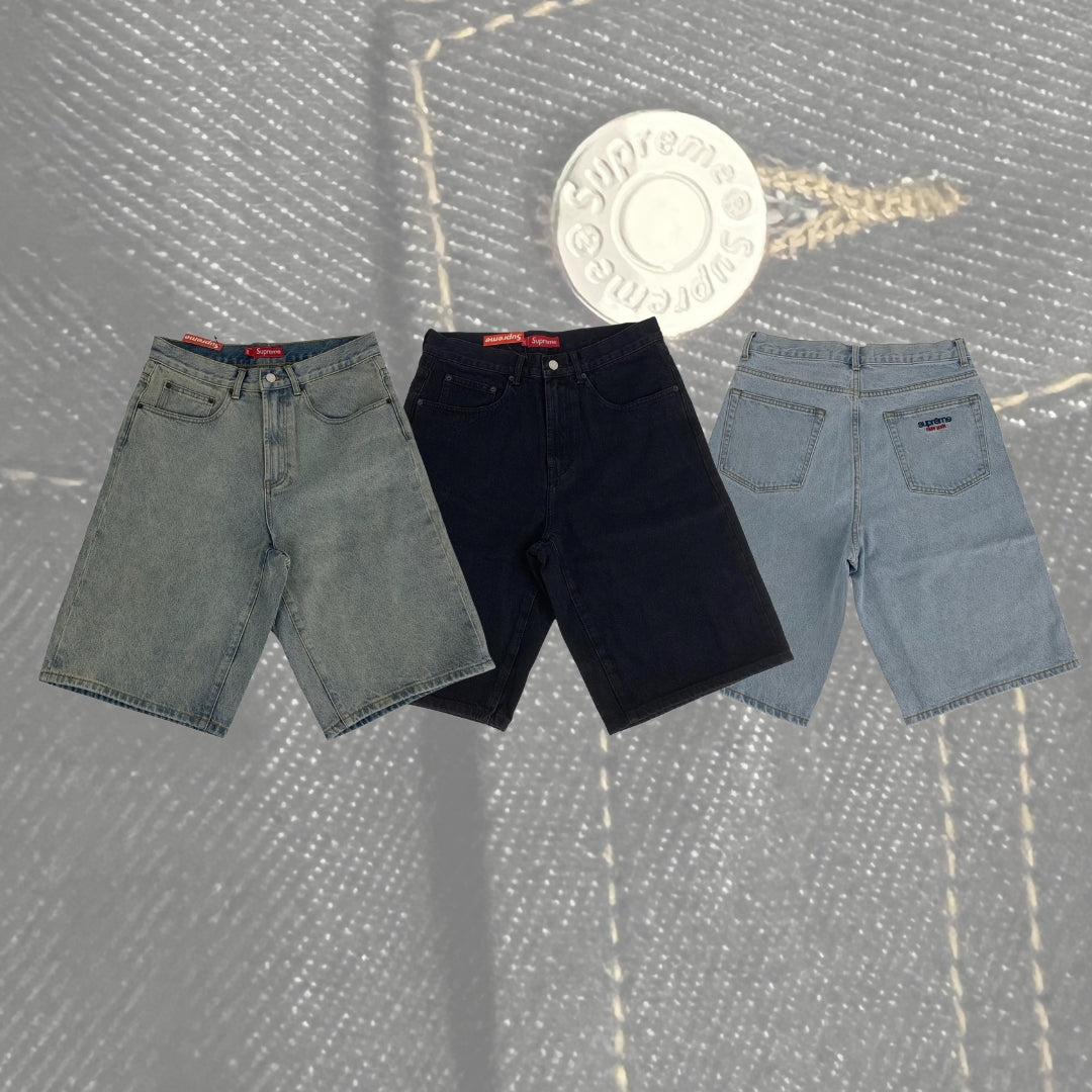 Shorts baggy en jean Supreme