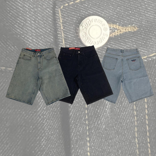 Shorts baggy en jean Supreme