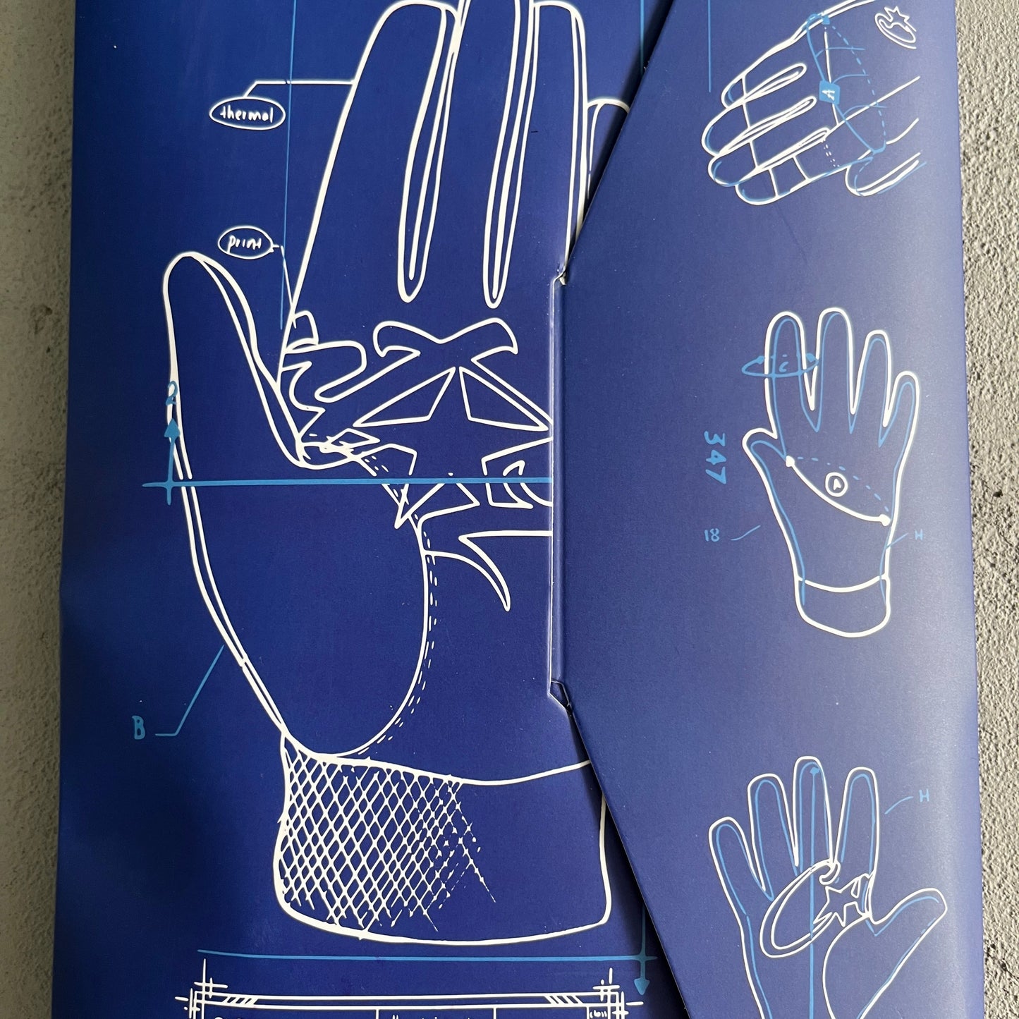 Gants en cuir noirs Corteiz
