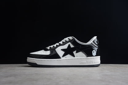 Bape Sta Cuir Verni Noir