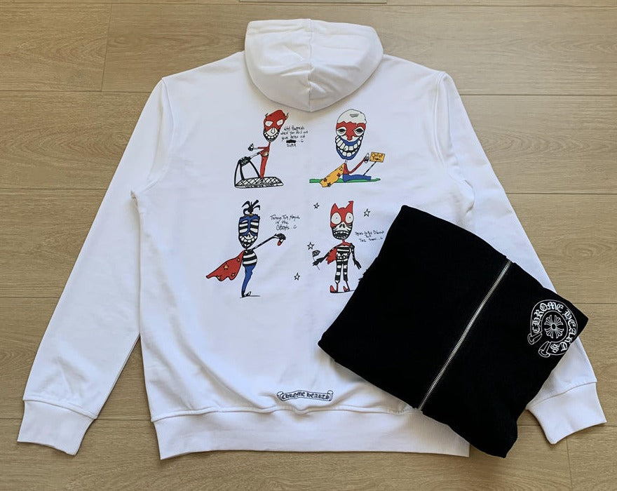 Sweat à capuche zippé Chrome Hearts