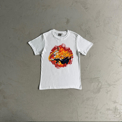 T-shirt Corteiz Football Flames