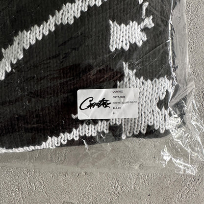 Pull jacquard en maille épaisse Corteiz