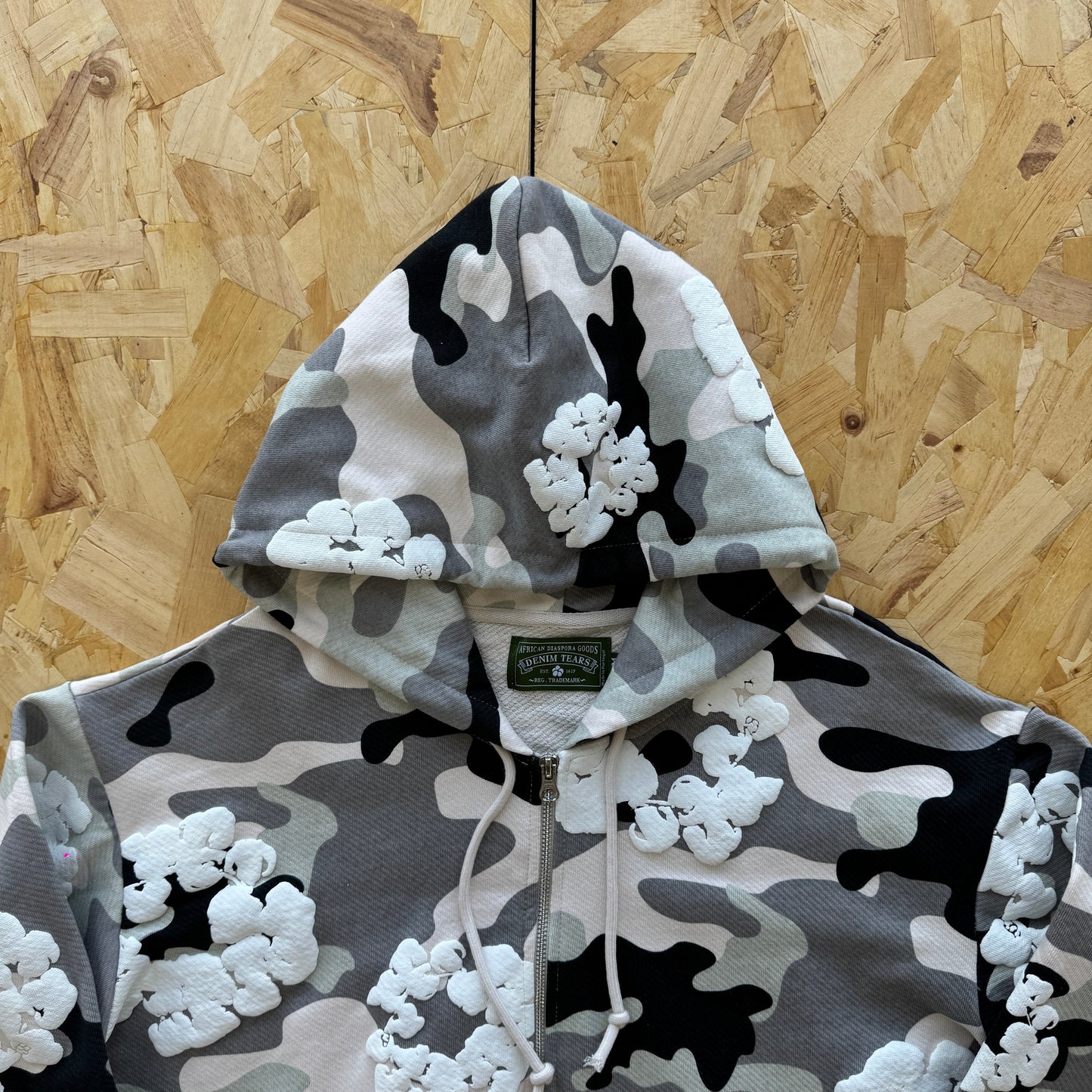 Denim Tears Sweat à capuche zippé camouflage 1:1 4+