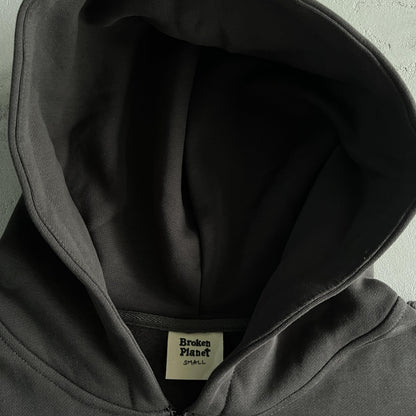 Sweat à capuche zippé double Broken P