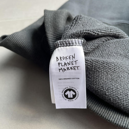 Sweat à capuche zippé Broken P Planet gris