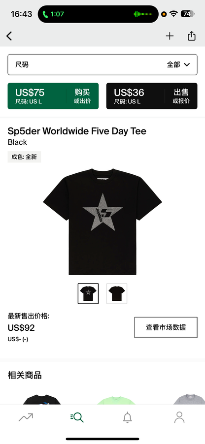 Camiseta Sp5der