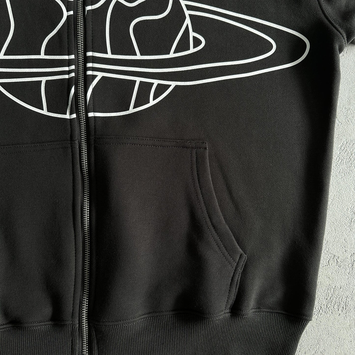 Sweat à capuche zippé Broken P