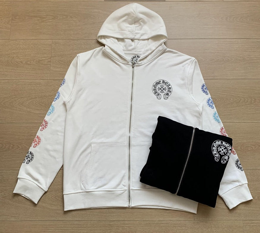 Sweat à capuche zippé Chrome Hearts