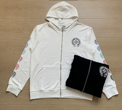 Sweat à capuche zippé Chrome Hearts