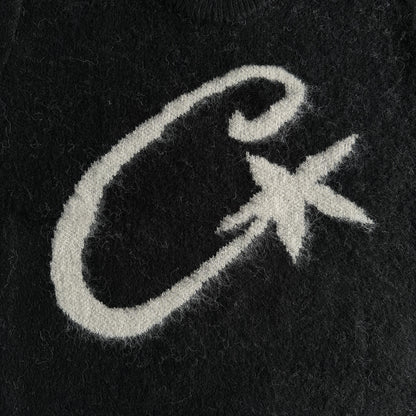 Pull en mohair tricoté Corteiz C Star