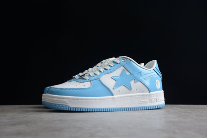 Bape Sta Cuir Verni Bleu Caroline du Nord