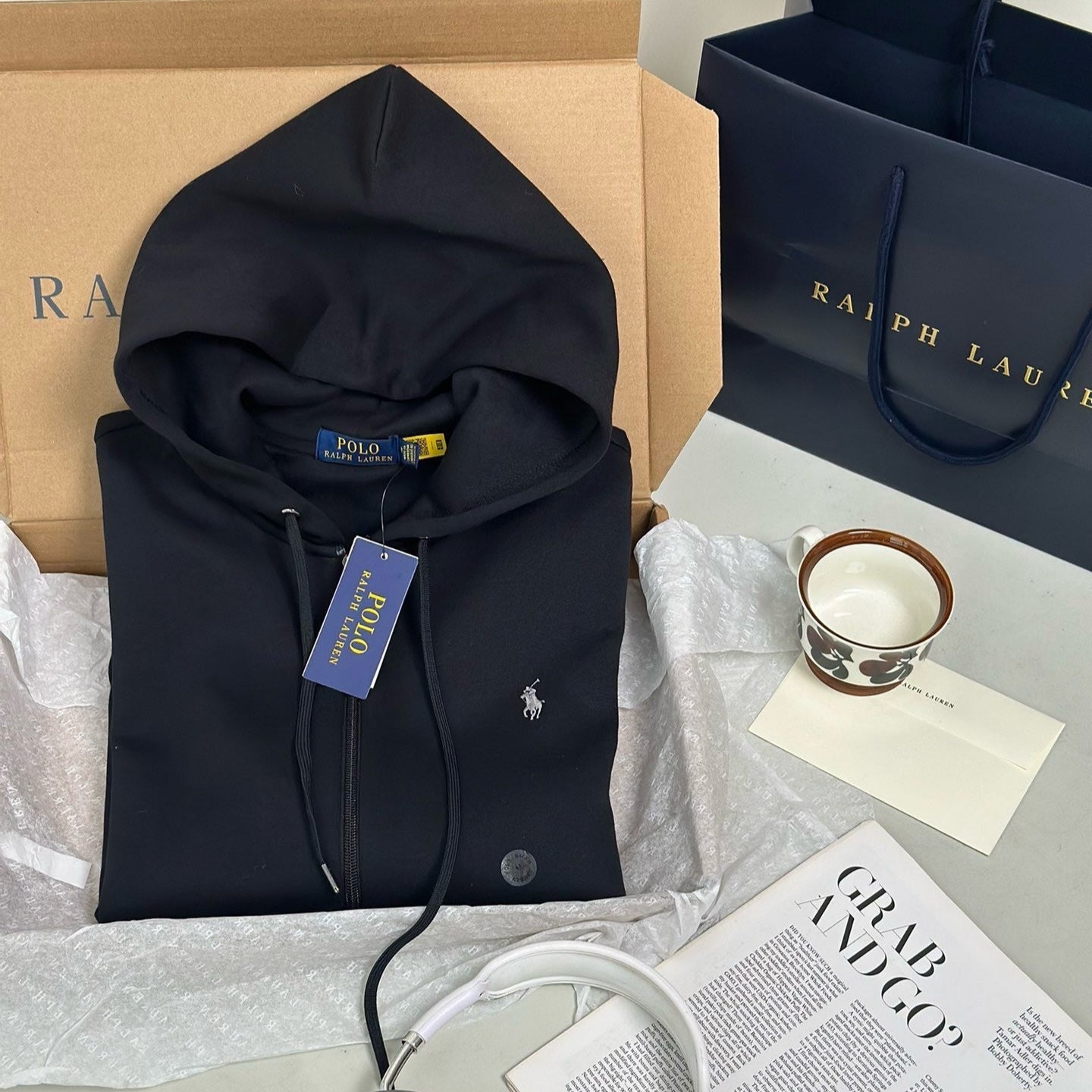 Sweat à capuche zippé Ralph Lauren
