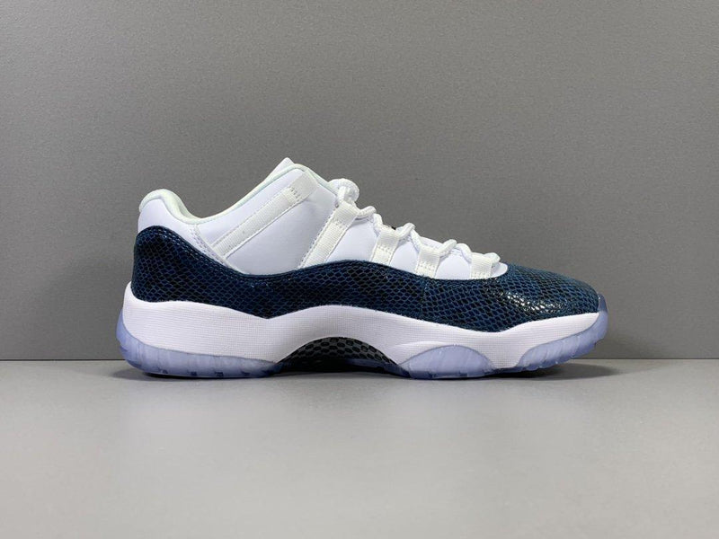 Jordan 11 Low "Navy Snakeskin"