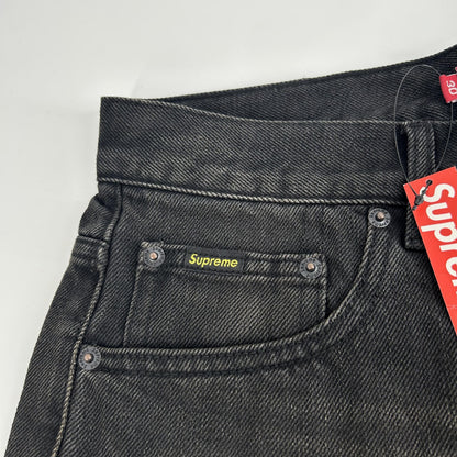 Supreme Jean Baggy Coupe Ample Délavé Selvedge